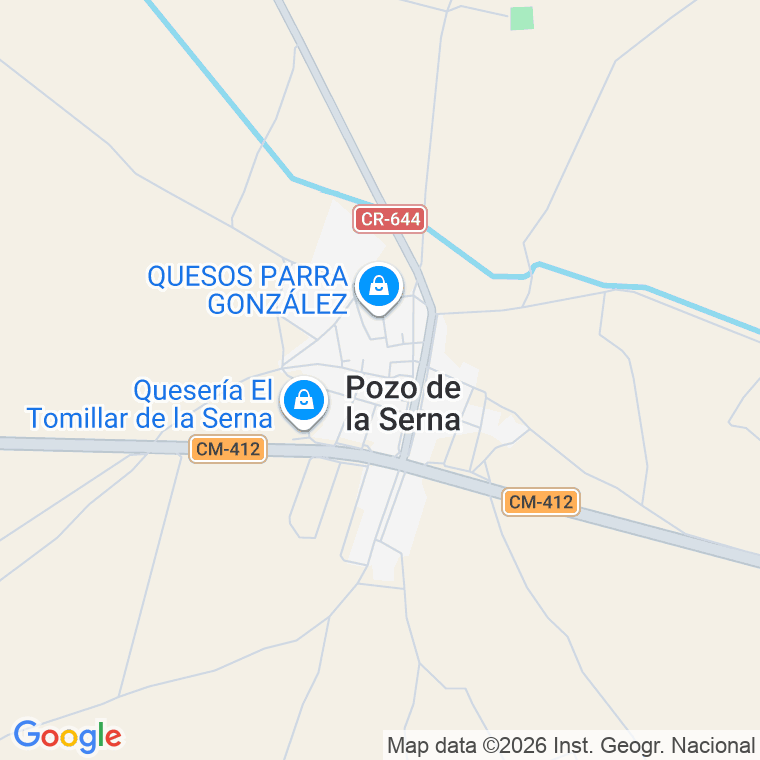 Código postal de Pozo de la Serna en Ciudad Real