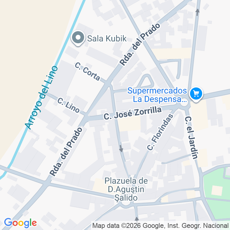 Código postal de Calle Jose Zorrilla en Almodovar del Campo