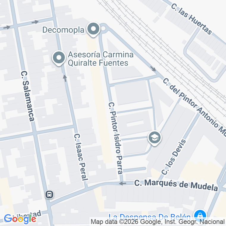 Código postal de Calle Pintor Isidro Parra en Alcazar de San Juan