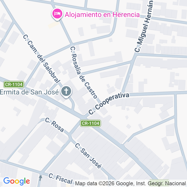 Código postal de Calle Rosalia de Castro en Herencia
