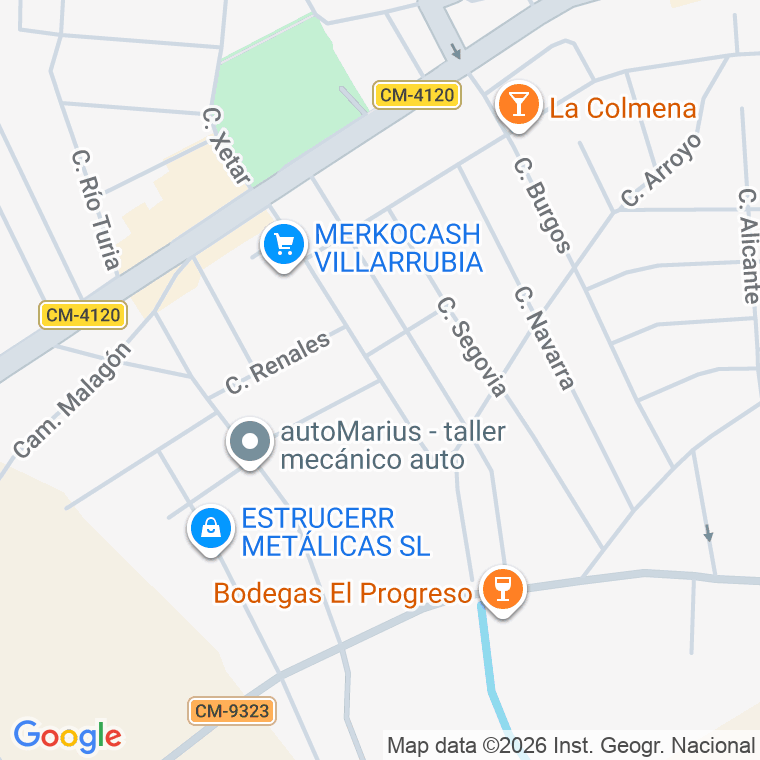 Código postal de Avda Vino (del) en Villarrubia de los Ojos