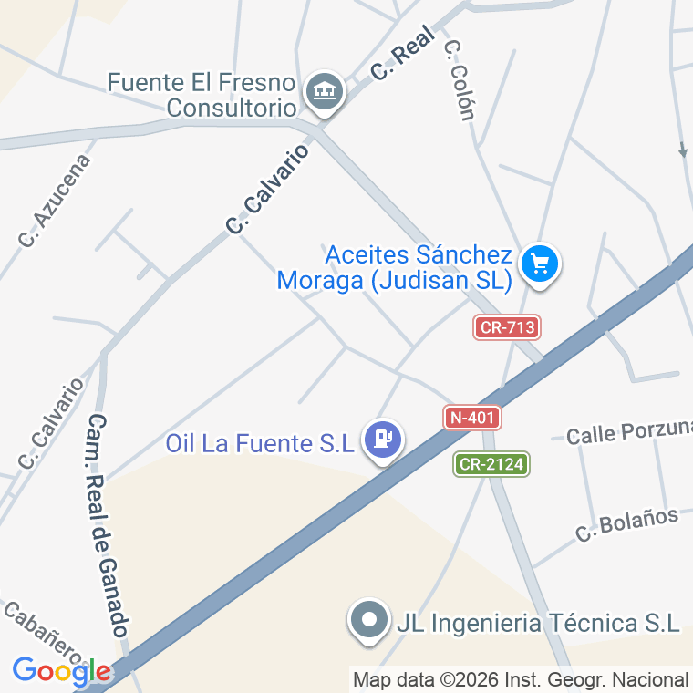 Código postal de Calle Doctor Ocete Guzman en Fuente el Fresno