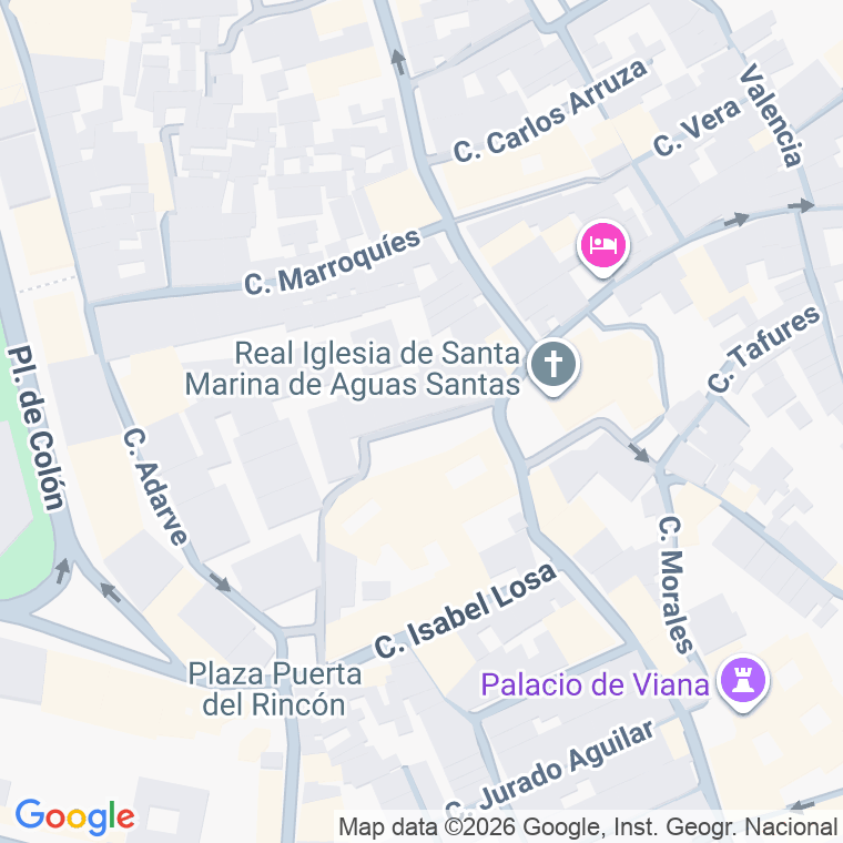 Código postal de Plaza Conde de Priego en Cordoba