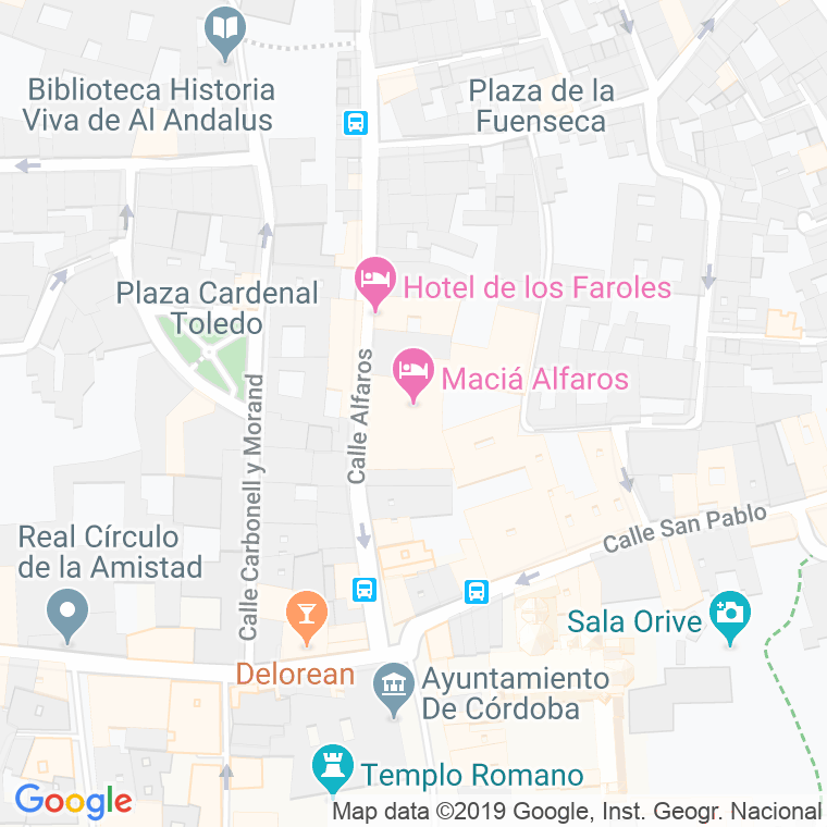 Código Postal calle Alfaros en Córdoba
