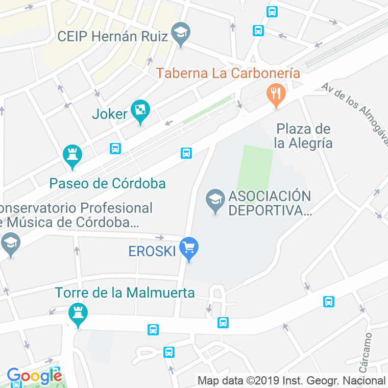 Código Postal calle Alonso El Sabio en Córdoba