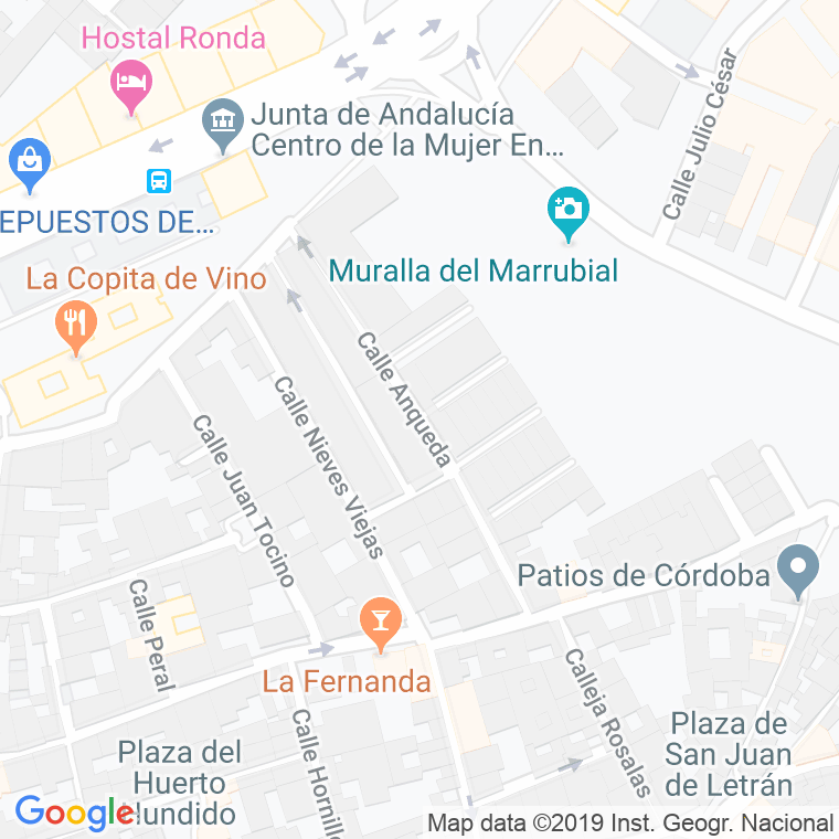 Código Postal calle Anqueda en Córdoba