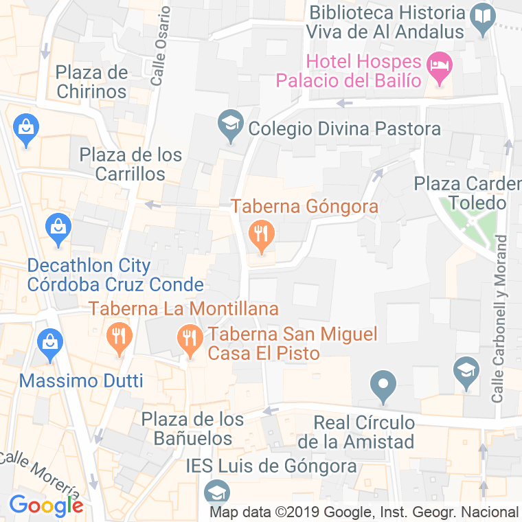 Código Postal calle Cabrera en Córdoba