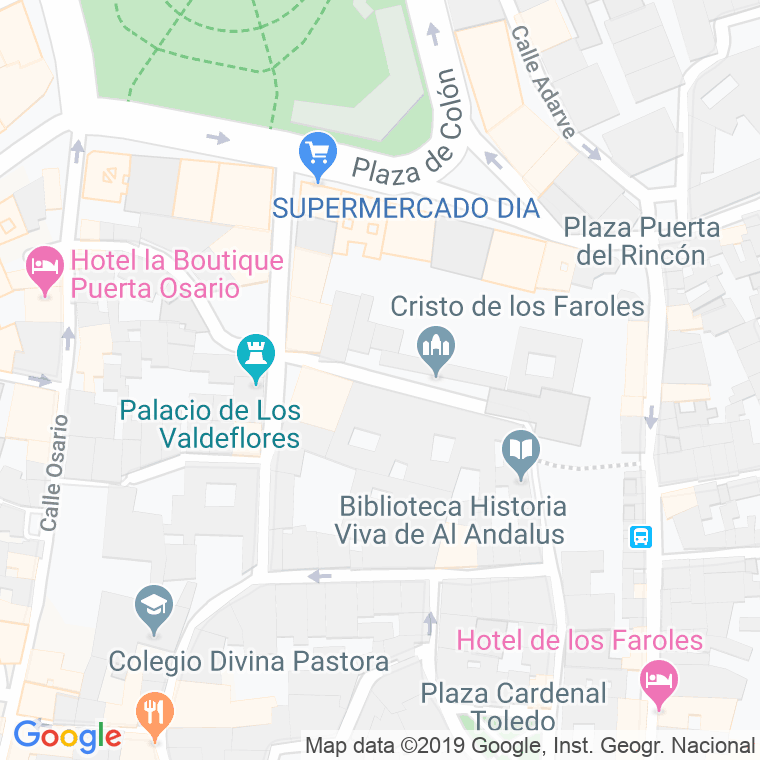 Código Postal calle Capuchinas, plaza en Córdoba