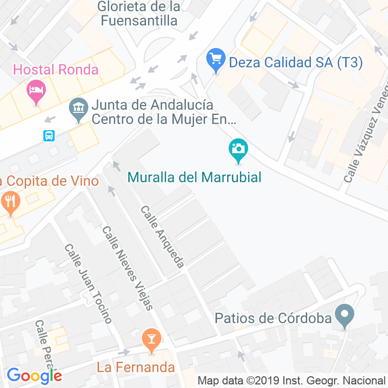 Código Postal calle Domingo Baños "Domingon" en Córdoba