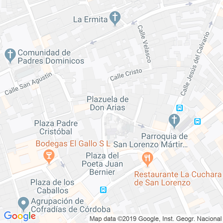 Código Postal calle Don Arias, plaza en Córdoba