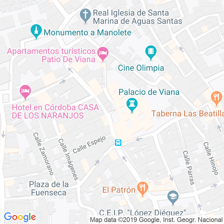 Código Postal calle Don Gome, plaza en Córdoba