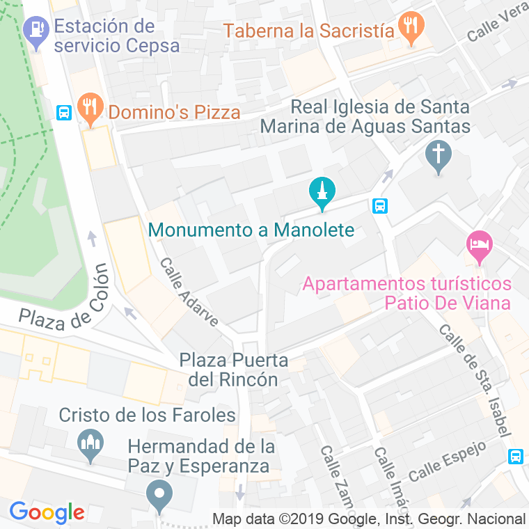 Código Postal calle Estrella, pasaje en Córdoba