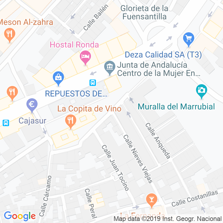 Código Postal calle Fernando Lara en Córdoba
