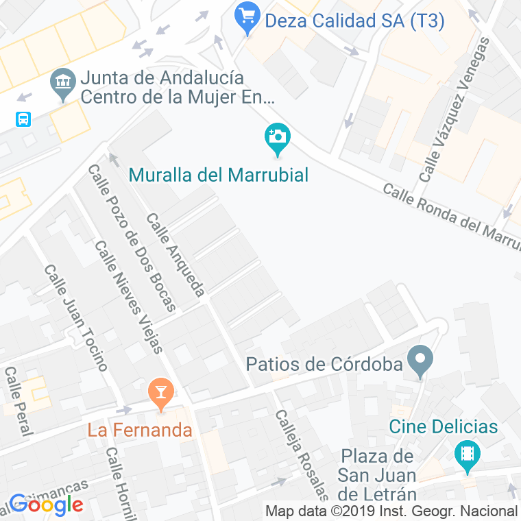Código Postal calle Francisco Jimenez "Curreles" en Córdoba