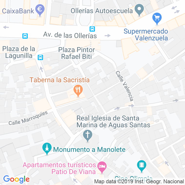 Código Postal calle Horno Veinticuatro en Córdoba