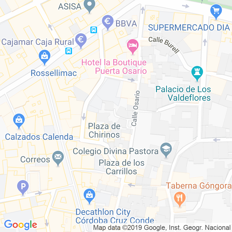 Código Postal calle Lindo en Córdoba