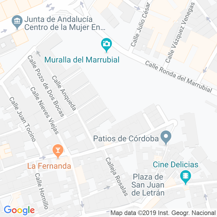 Código Postal calle Maria Fernandez Carmona "Mariquilla" en Córdoba