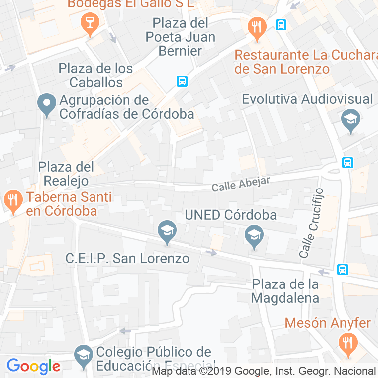 Código Postal calle Abejar en Córdoba