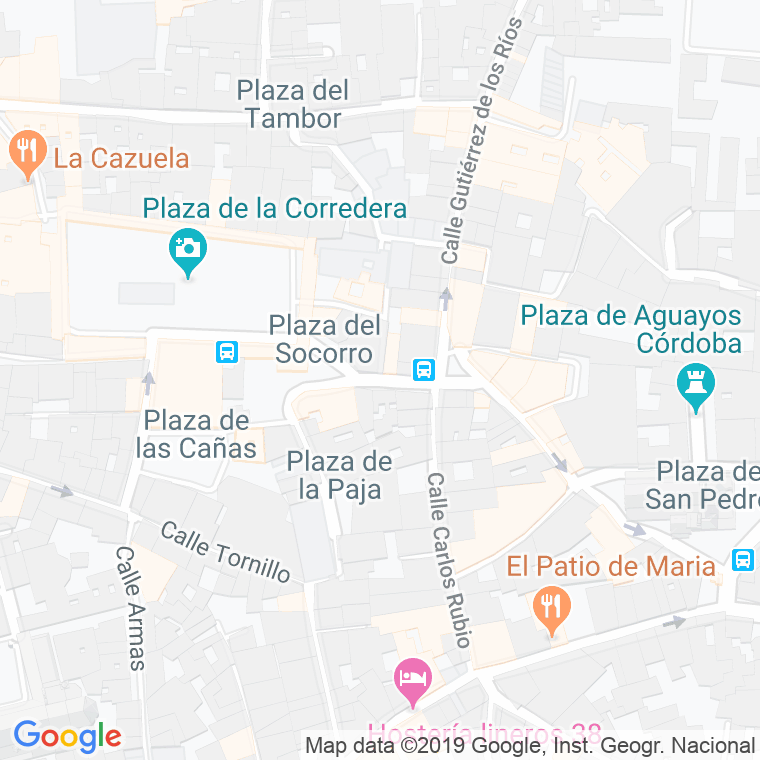 Código Postal calle Almagra, plaza en Córdoba