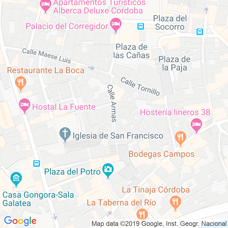 Código Postal calle Armas en Córdoba