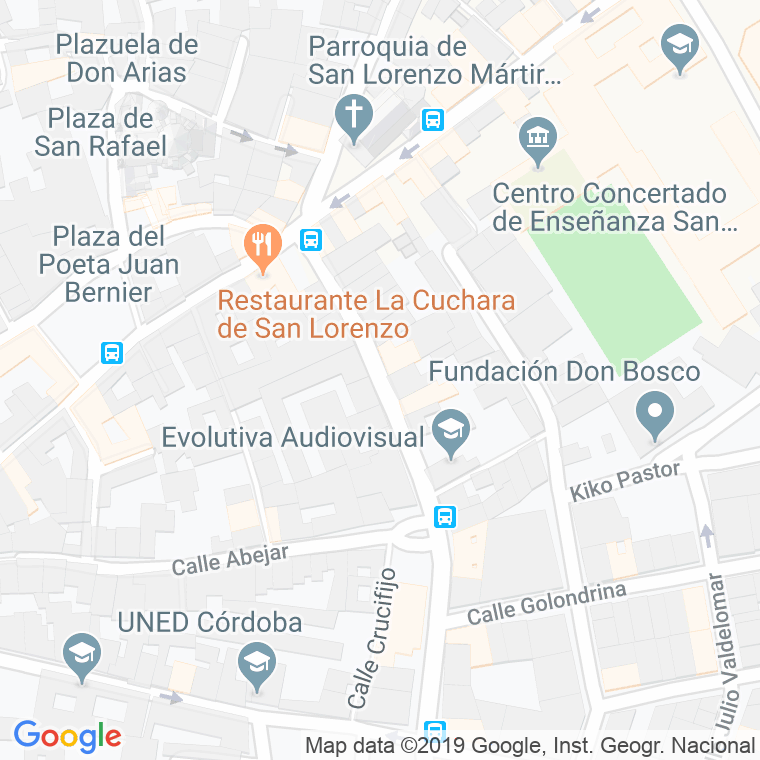 Código Postal calle Arroyo De San Lorenzo en Córdoba
