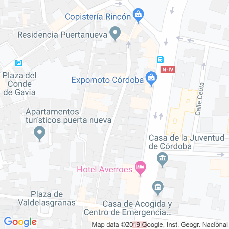 Código Postal calle Barrionuevo, travesia en Córdoba