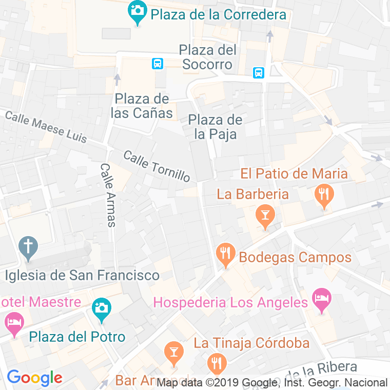 Código Postal calle Candelaria en Córdoba