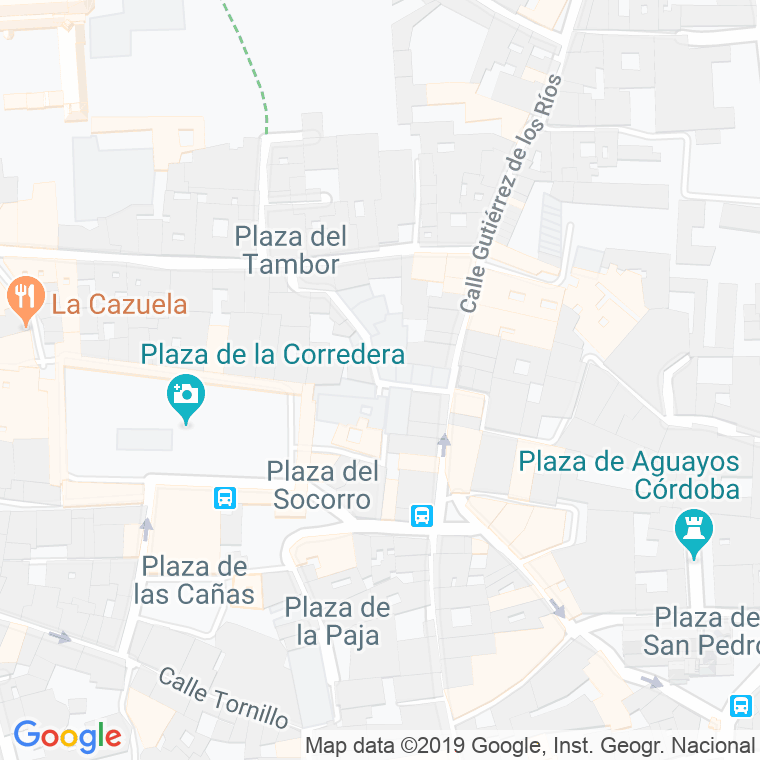 Código Postal calle Cedaceros en Córdoba
