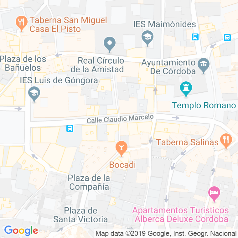 Código Postal calle Claudio Marcelo en Córdoba