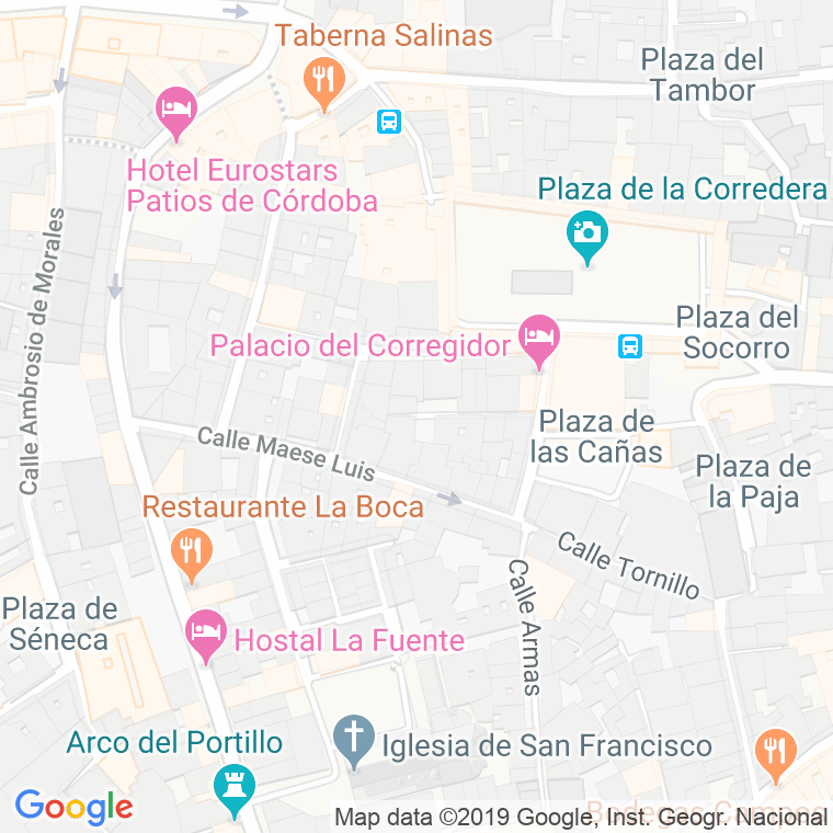 Código Postal calle Cruz, calleja en Córdoba