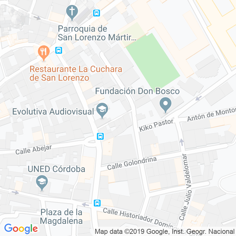 Código Postal calle Escañuela, prolongacion en Córdoba