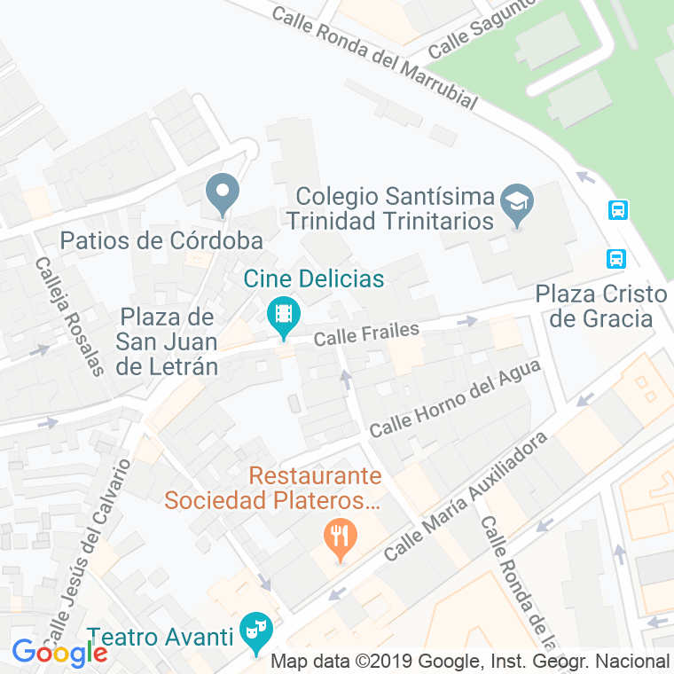 Código Postal calle Frailes en Córdoba