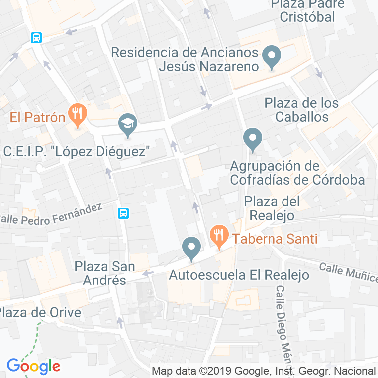 Código Postal calle Manchado   (Impares Del 1 Al Final)  (Pares Del 2 Al 8) en Córdoba