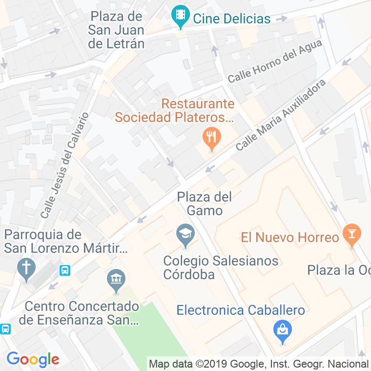 Código Postal calle Maria Auxiliadora en Córdoba