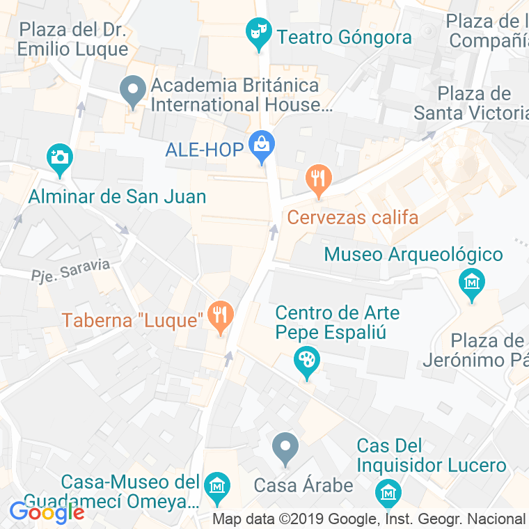 Código Postal calle Angel De Saavedra en Córdoba