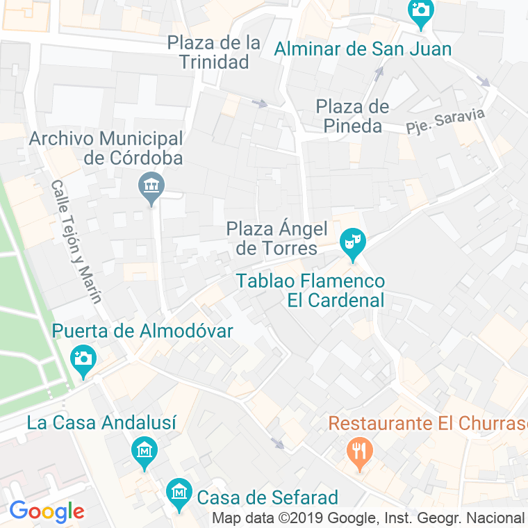 Código Postal calle Angel De Torres, plaza en Córdoba
