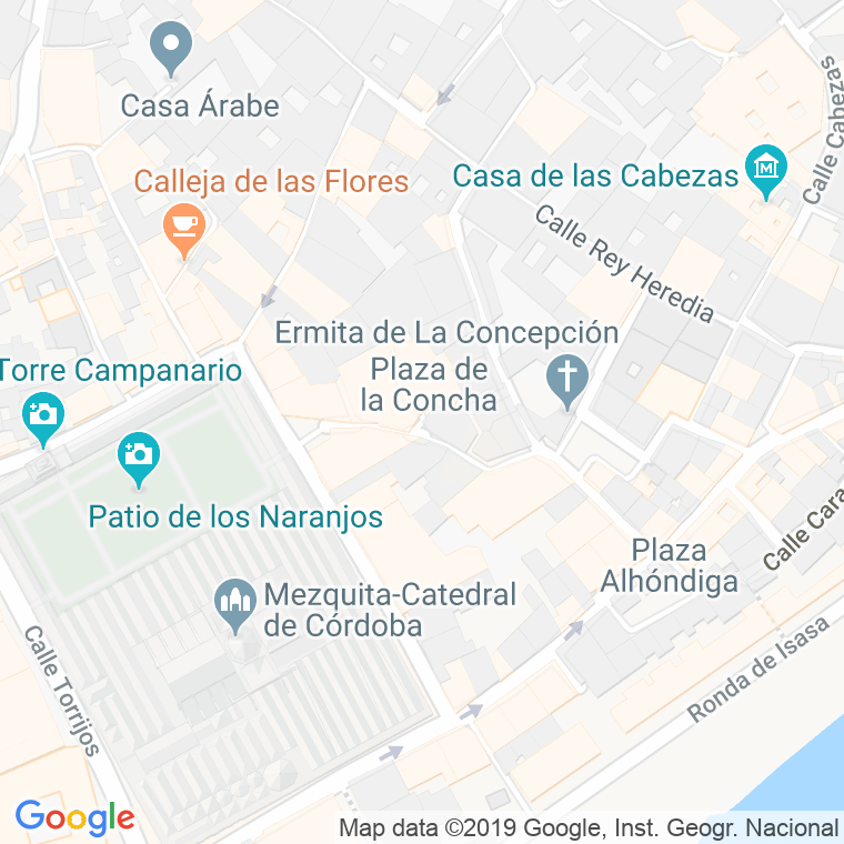 Código Postal calle Concha, De La, plaza en Córdoba
