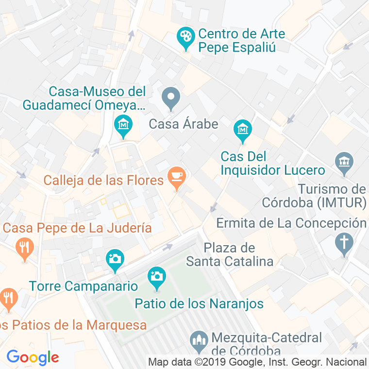 Código Postal calle Flores, calleja en Córdoba
