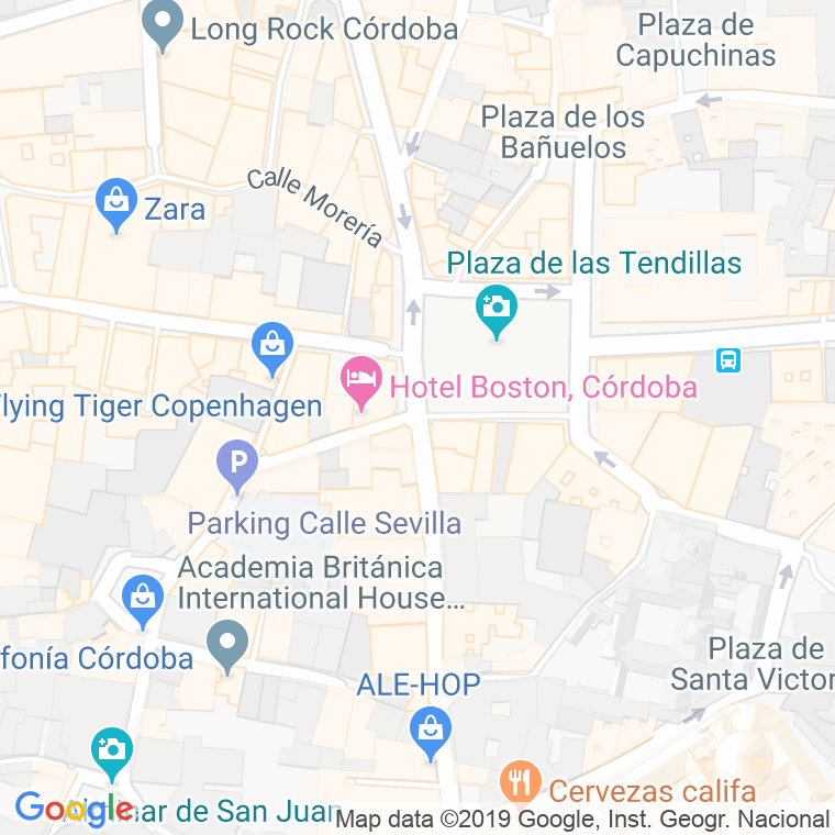 Código Postal calle Malaga en Córdoba