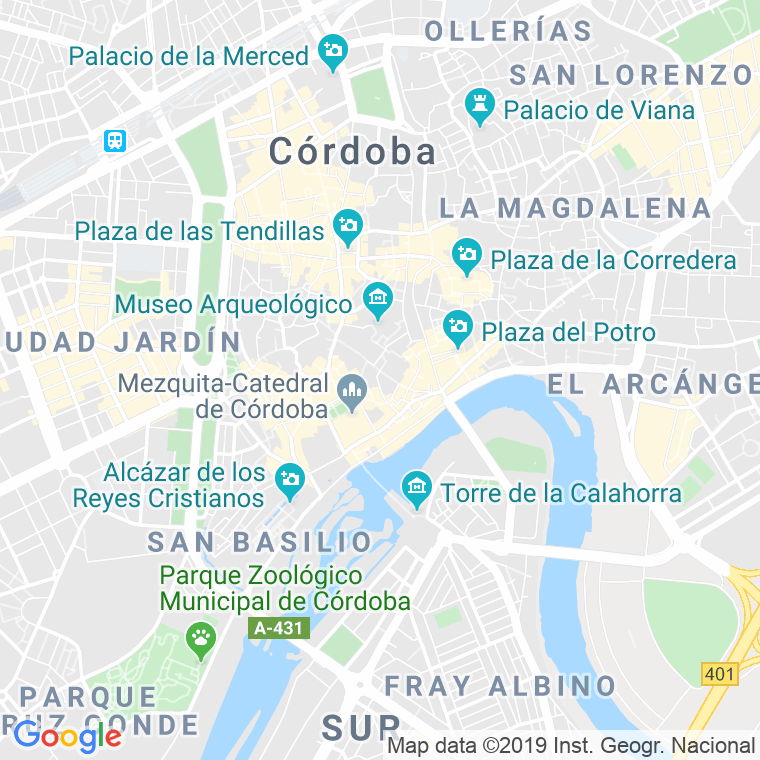 Código Postal calle Profesor Aranguren en Córdoba