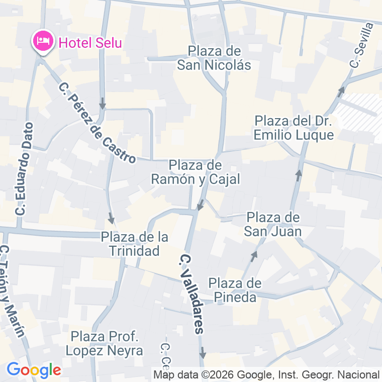 Código postal de Ramon y Cajal, Plaza en Córdoba