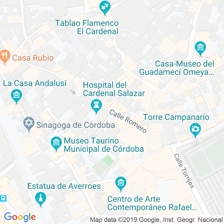 Código Postal calle Romero en Córdoba