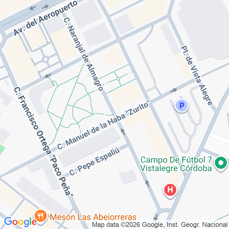 Código postal de Calle Naranjal de Almagro en Cordoba