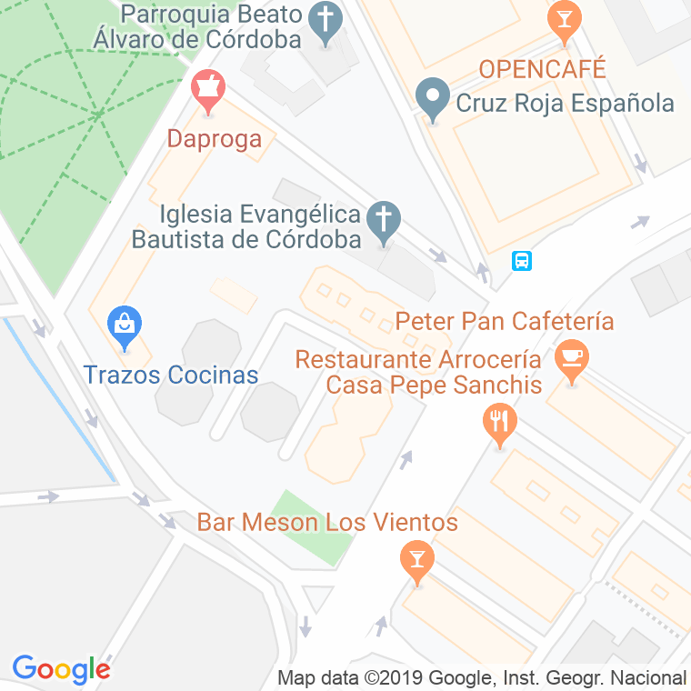 Código Postal calle Parque De Las Avenidas en Córdoba