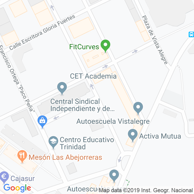 Código Postal calle Pepe Espaliu en Córdoba