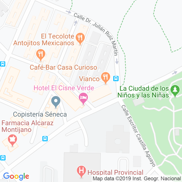 Código Postal calle Pintor El Greco en Córdoba