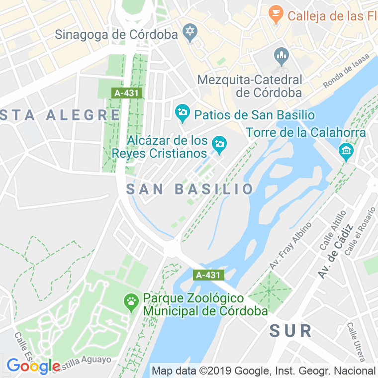 Código Postal calle San Basilio en Córdoba
