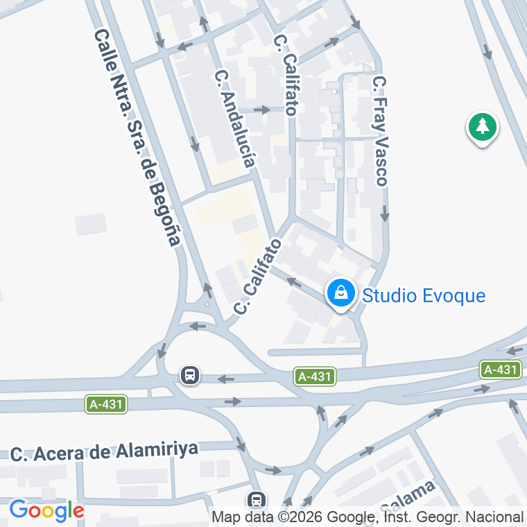 Código postal de Calle Inca Garcilaso en Cordoba