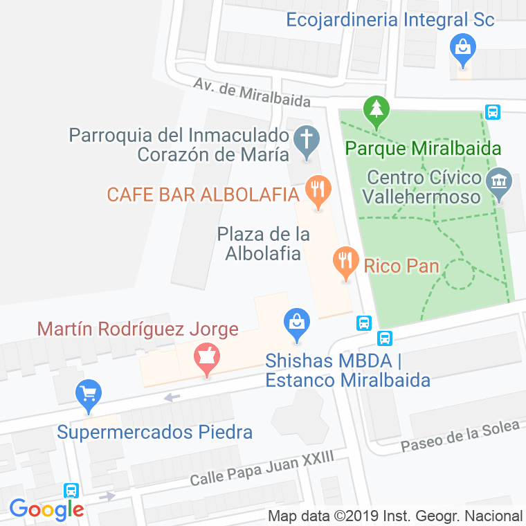 Código Postal calle Albolafia, De La, plaza en Córdoba