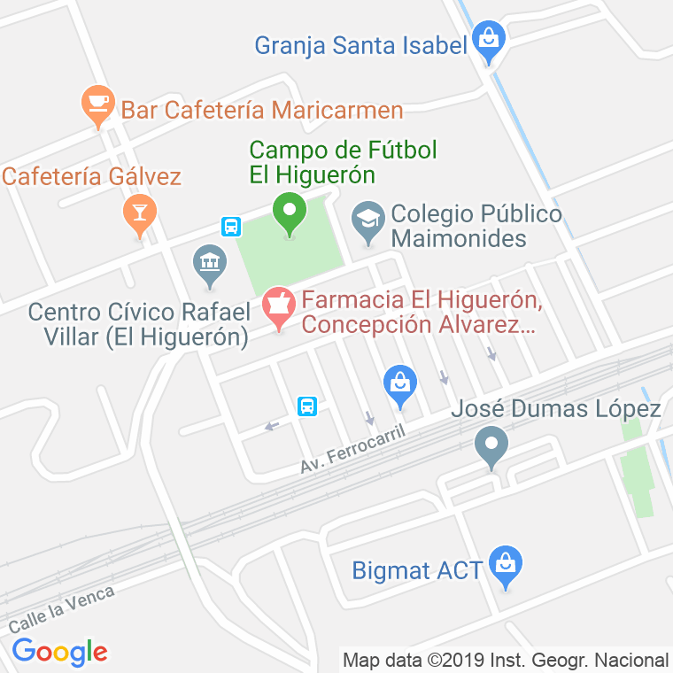 Código Postal calle Cantero Cristobal Guerra (Higueron, El) en Córdoba